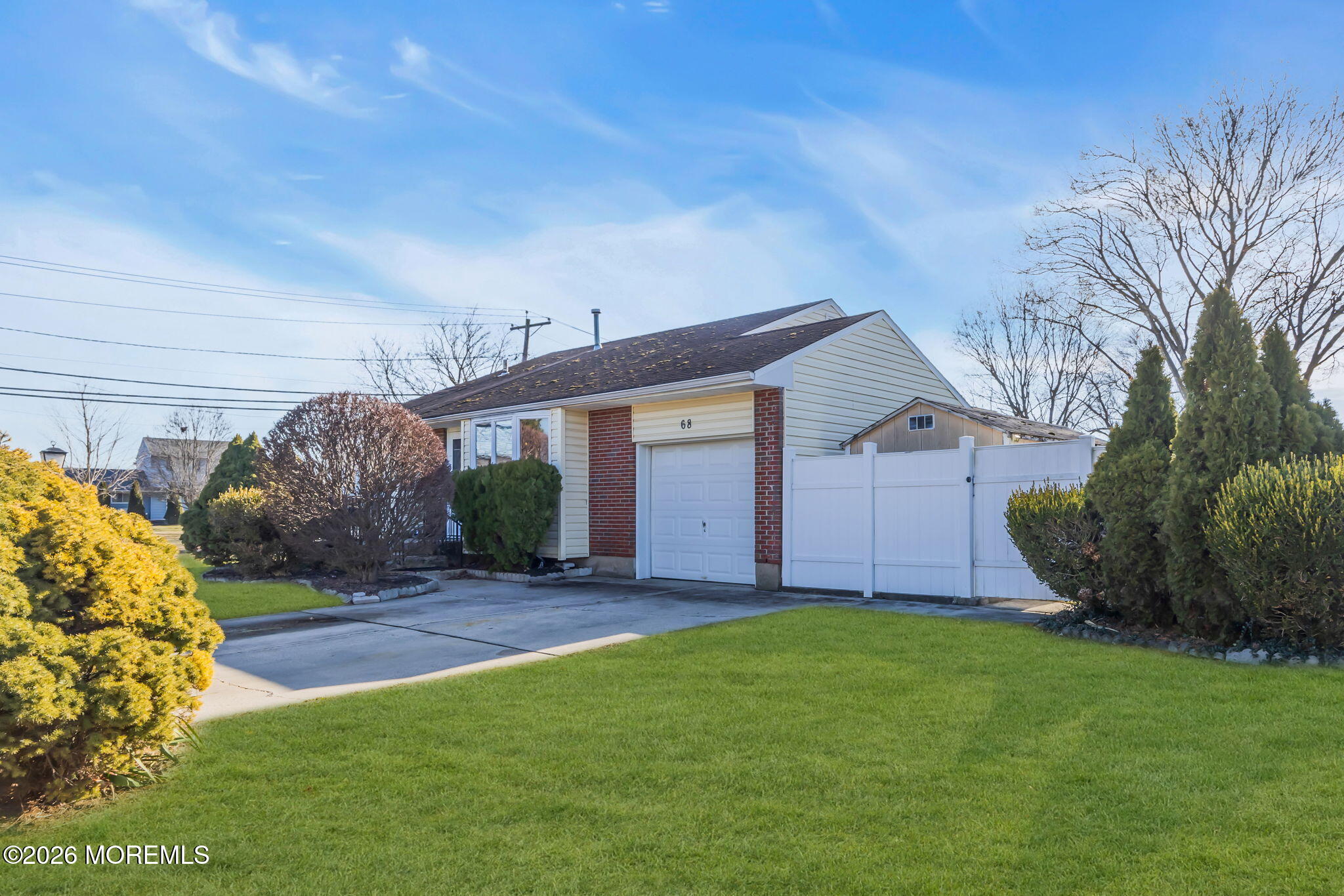 a view of a house with a back yard
