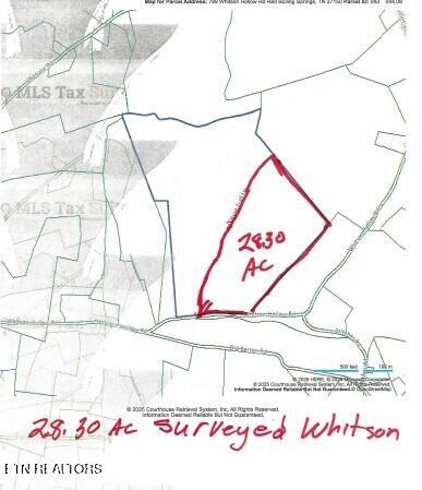 28.30-ac Whitson Hollow Road Red Boiling Springs, TN 37150 - Photo 53 of 54 TAX MAP