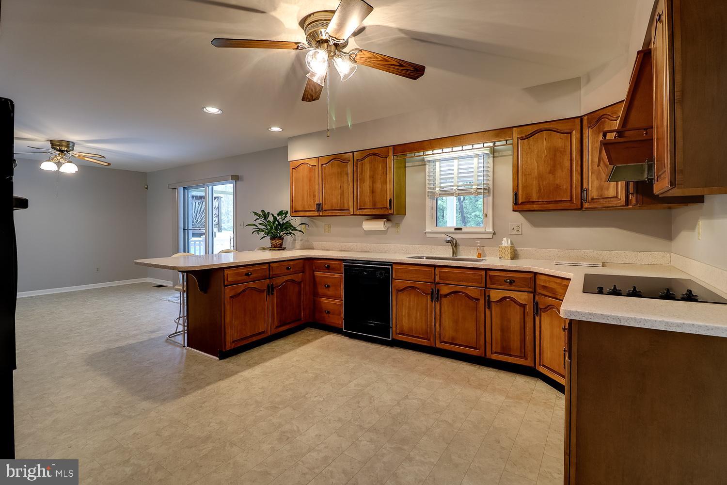 Lots of Cabinets in the Well Designed Kitchen