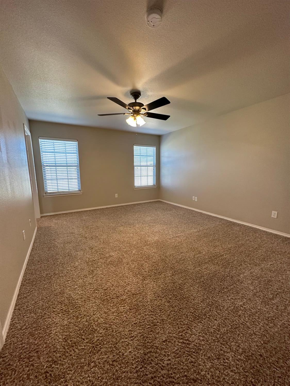 9316 Rochester Avenue Lubbock, TX 79424 - Photo 7 of 15 an empty room with windows and ceiling fan view