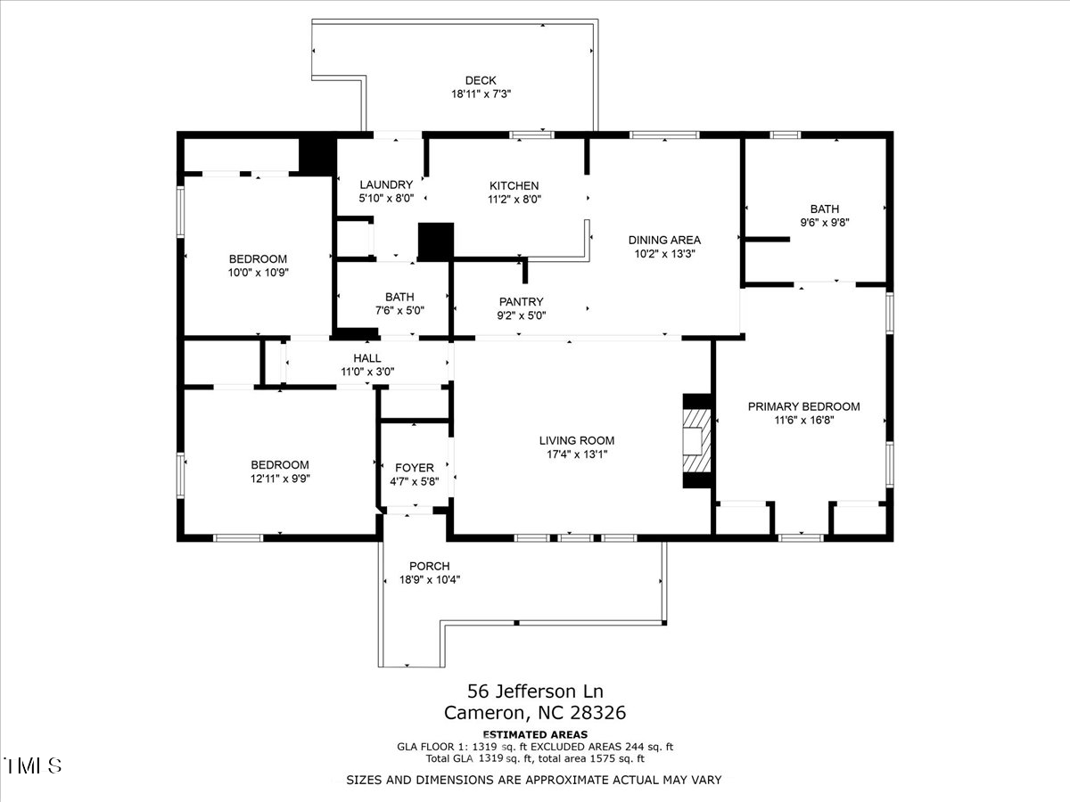 56 Jefferson Lane Cameron, NC 28326 - Photo 38 of 38 a picture of a room with black and white walls