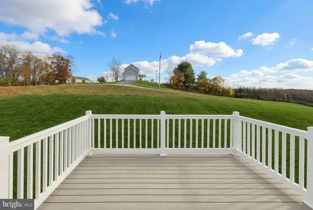 a terrace view with a garden