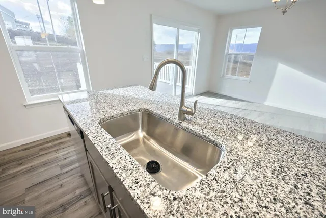 a close view of sink and tap