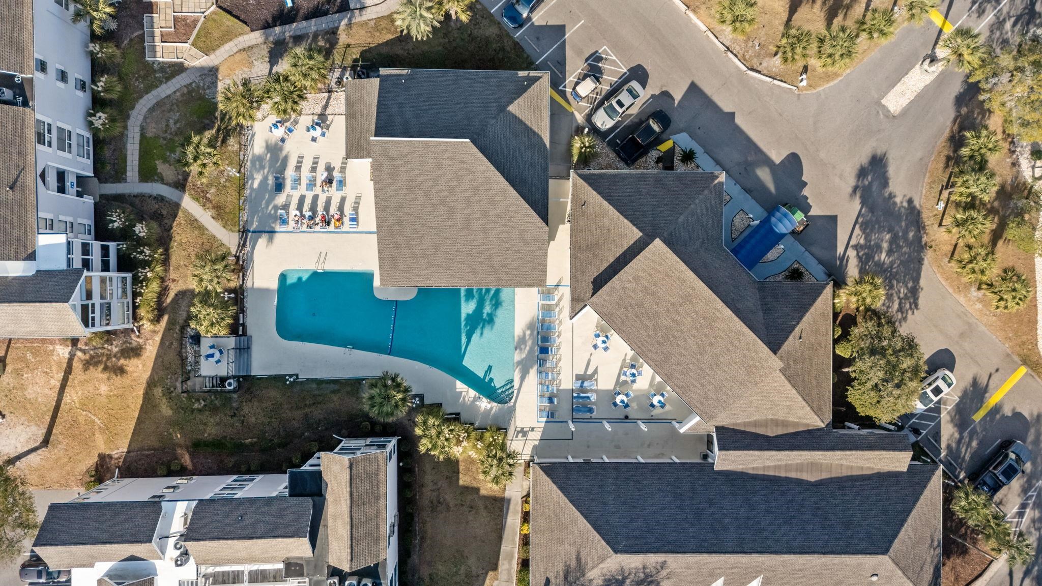 351 Lake Arrowhead Road, Unit 211 Myrtle Beach, SC 29572 - Photo 28 of 40 Drone / aerial view of a pool