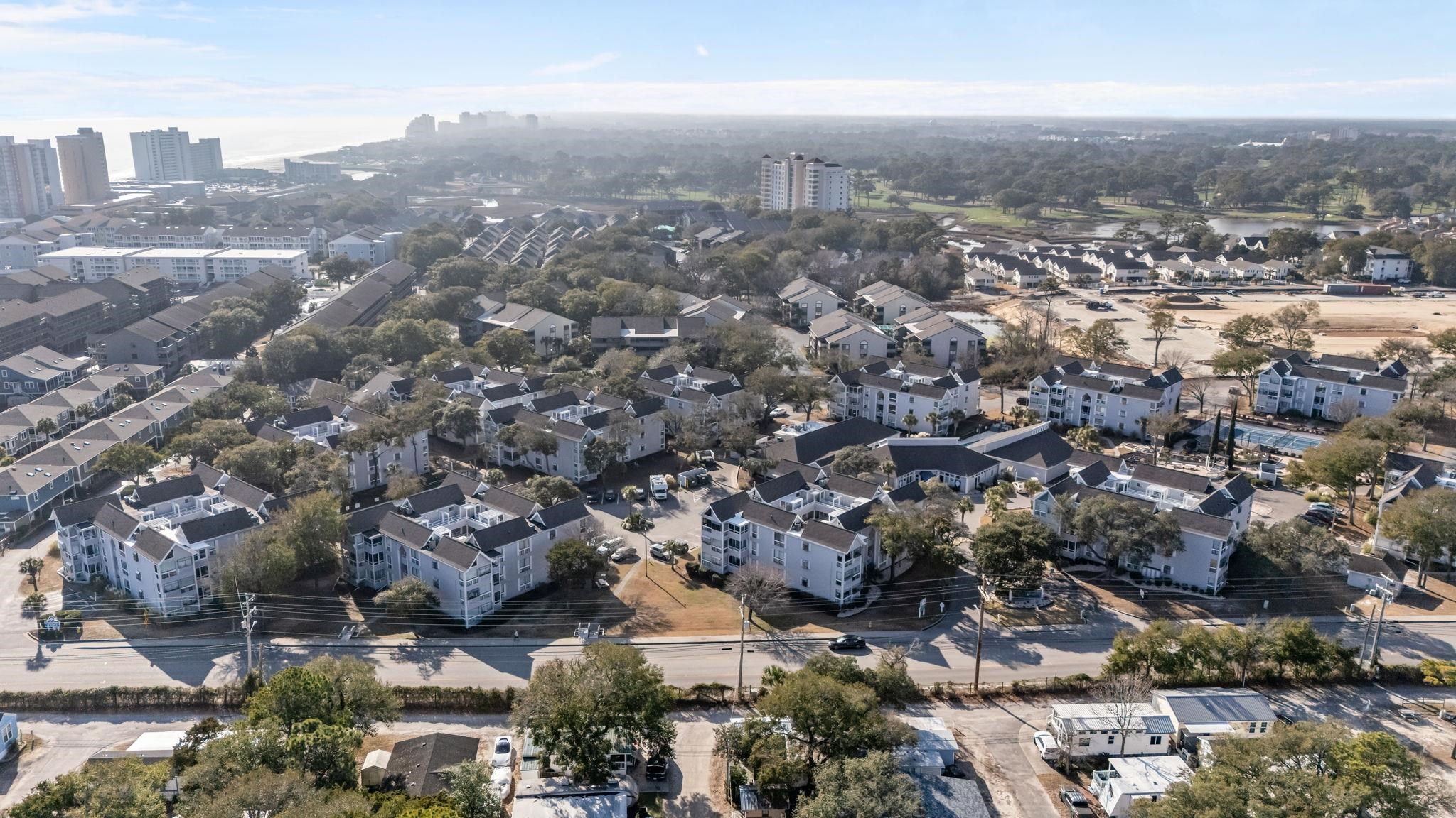 351 Lake Arrowhead Road, Unit 211 Myrtle Beach, SC 29572 - Photo 31 of 40 Aerial overview of property's location featuring nearby urban area
