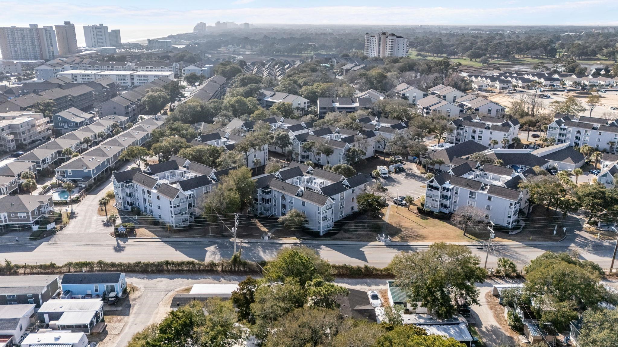 351 Lake Arrowhead Road, Unit 211 Myrtle Beach, SC 29572 - Photo 34 of 40 Aerial view of property's location with nearby urban area