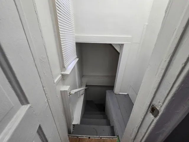 a view of stairs