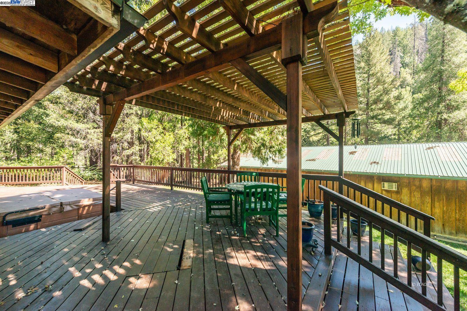 4481 Rush Creek Road Lewiston, CA 96052 - Photo 33 of 50 a view of balcony with wooden floor