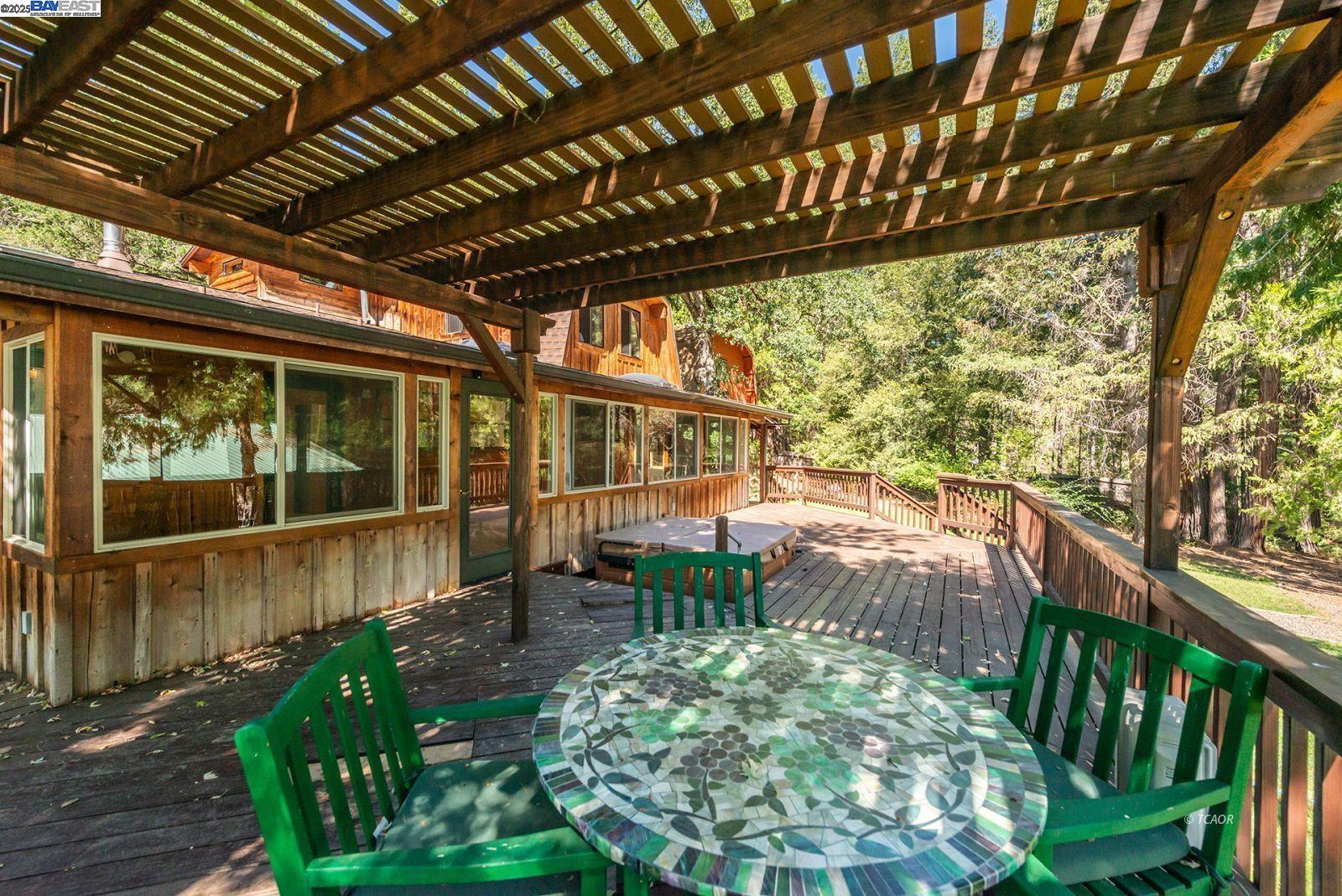 4481 Rush Creek Road Lewiston, CA 96052 - Photo 34 of 50 a view of a porch with wooden floor