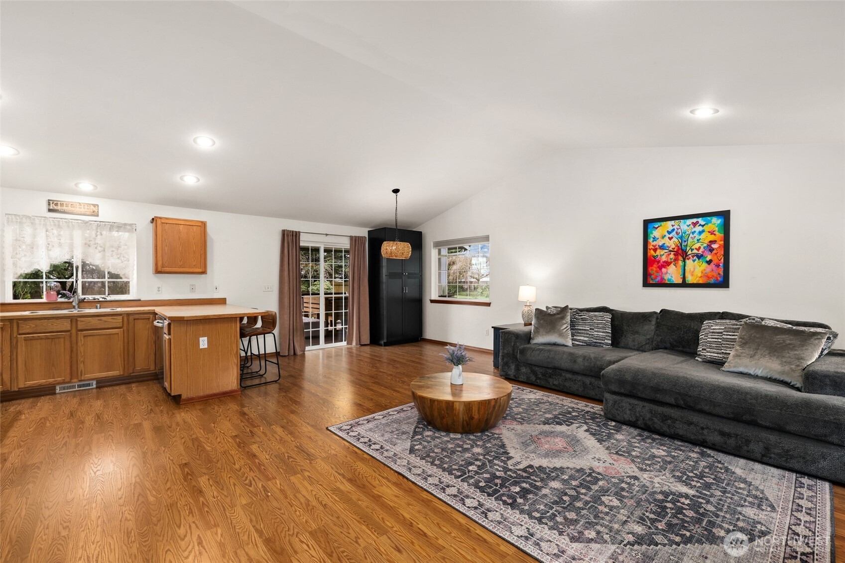 18207 Keona Lane Southwest Rochester, WA 98579 - Photo 5 of 35 a living room with furniture and a wooden floor