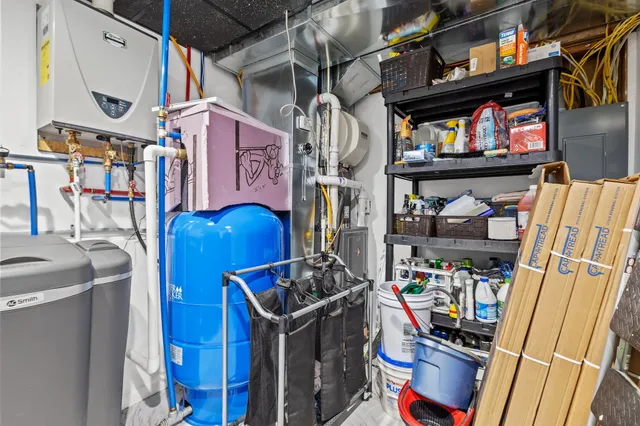 a view of storage and utility room