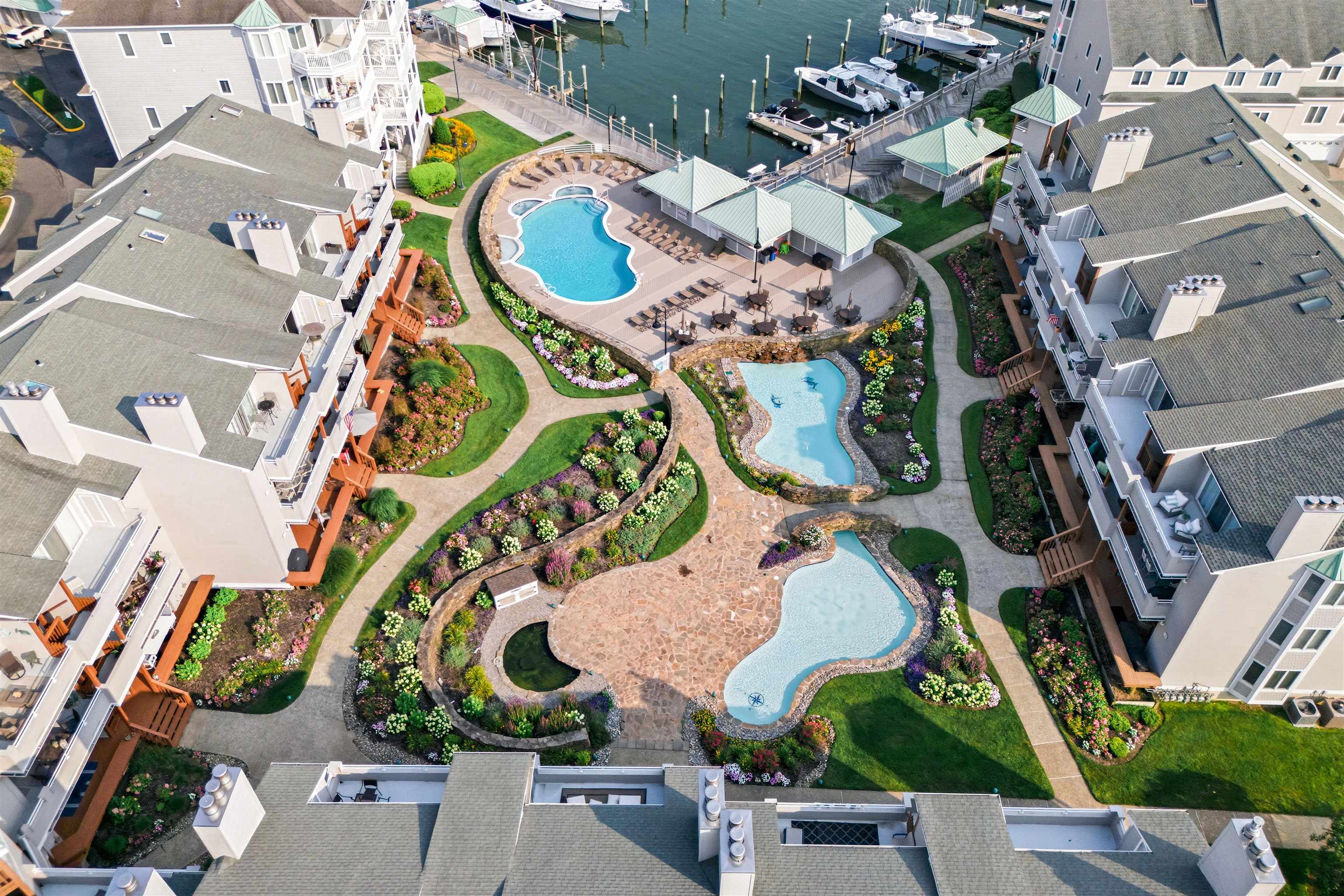 902 Ocean, Unit 906 Cape May, NJ 08204 - Photo 41 of 47 an aerial view of a swimming pool
