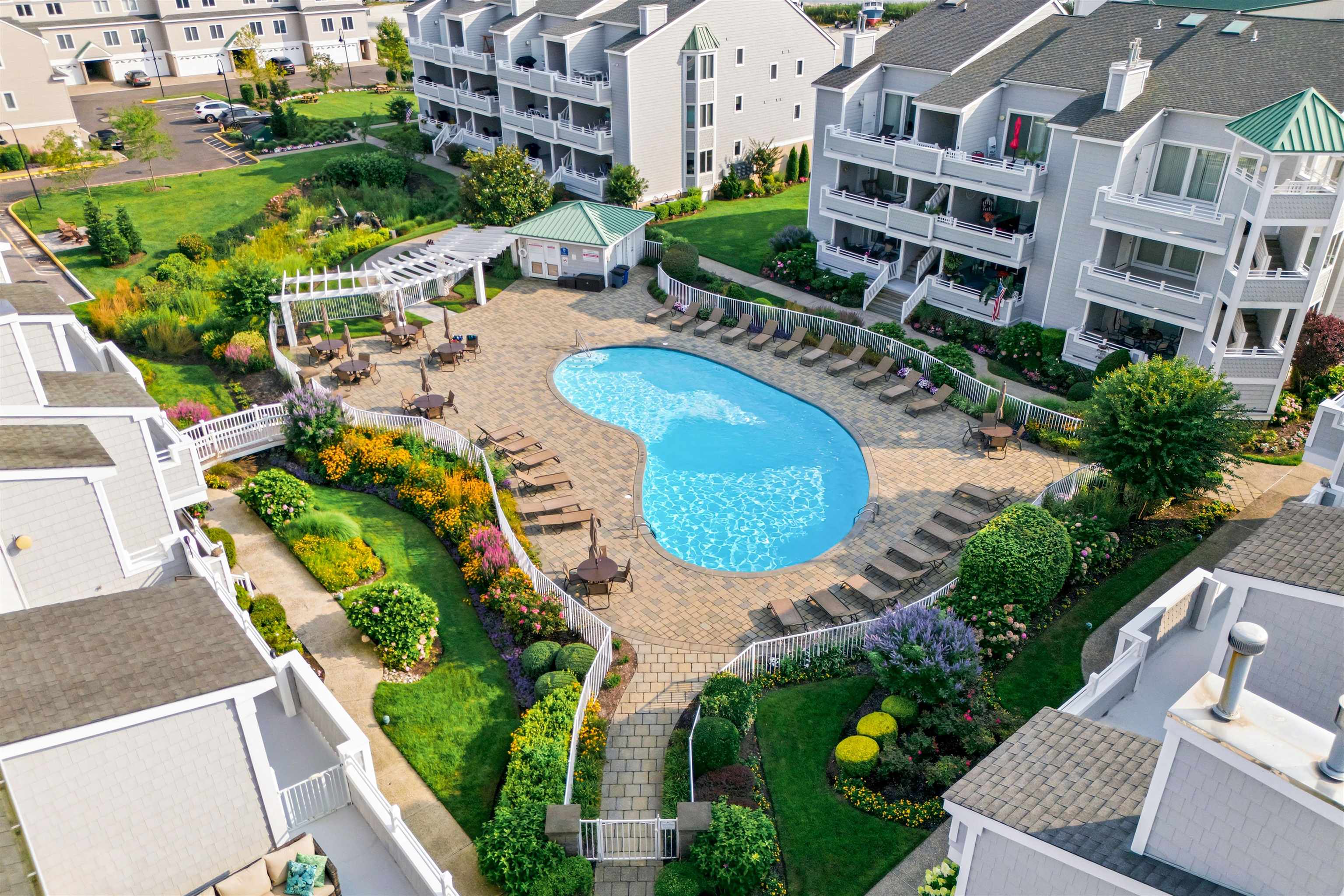 902 Ocean, Unit 906 Cape May, NJ 08204 - Photo 43 of 47 an aerial view of residential houses with outdoor space and street view