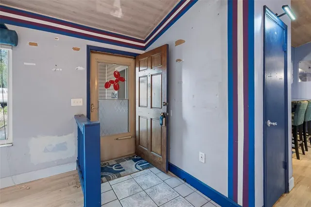 a view of livingroom with hallway