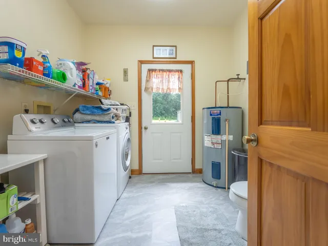 front view of a house with a patio