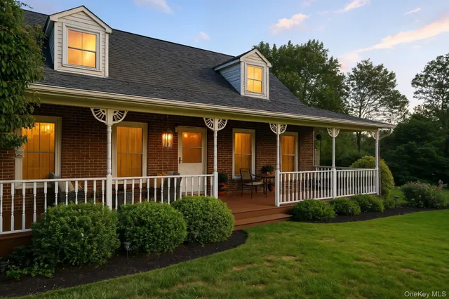 a view of a house that has a garden
