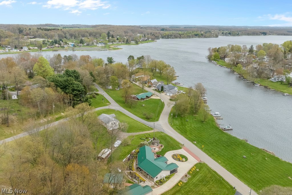 6939 Lakeview Road Hanoverton, OH 44423 - Photo 37 of 42 Bird's eye view with a water view