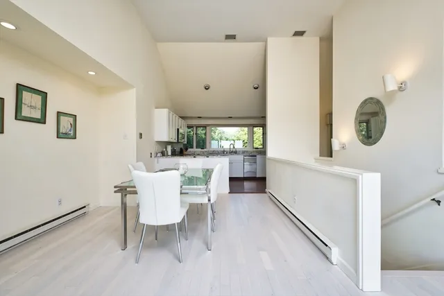 a view of kitchen with breakfast area