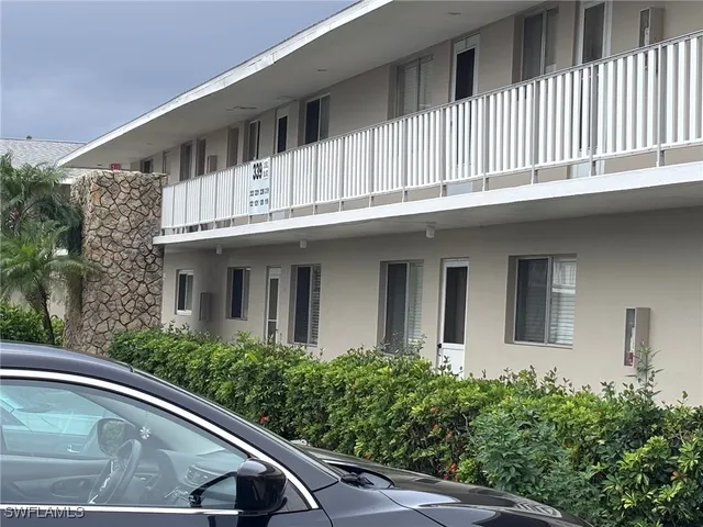 a view of a trees in a yard