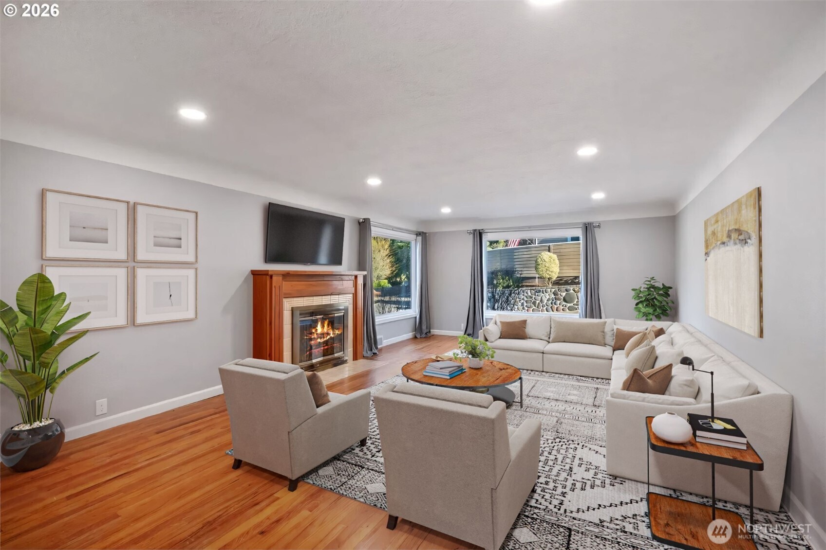 2 Country Club Drive Longview, WA 98632 - Photo 5 of 40 a living room with furniture and a fireplace