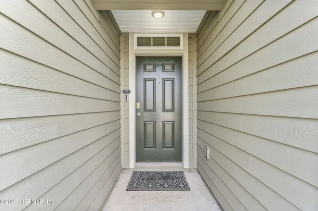 a view of front door