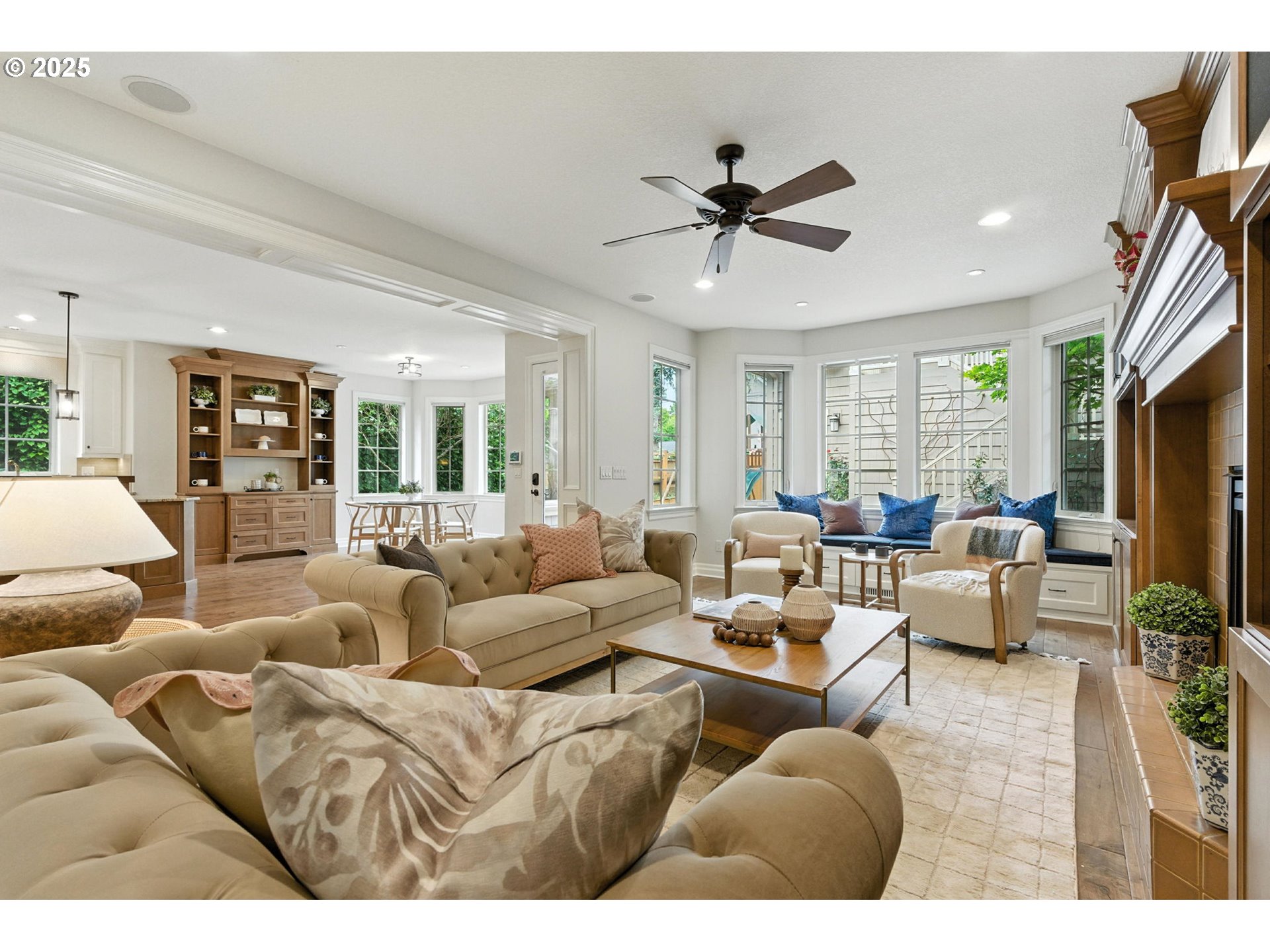 784 3rd Street Lake Oswego, OR 97034 - Photo 16 of 48 a living room with furniture and a flat screen tv