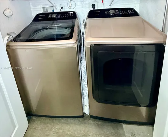 a close view of utility room