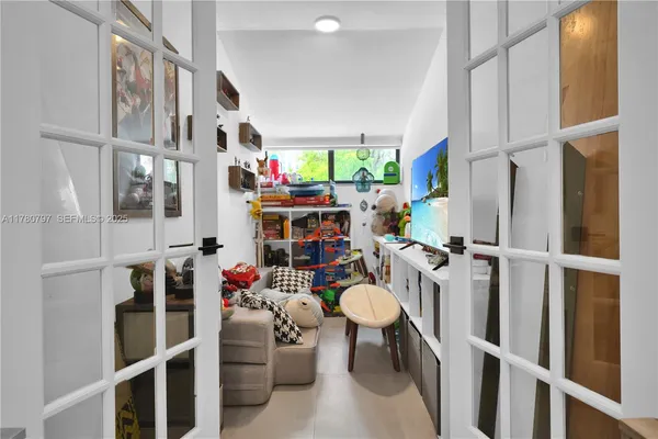 a room with storage and utility