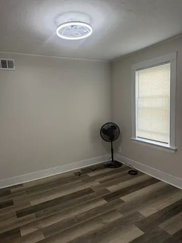 a view of a livingroom with a window