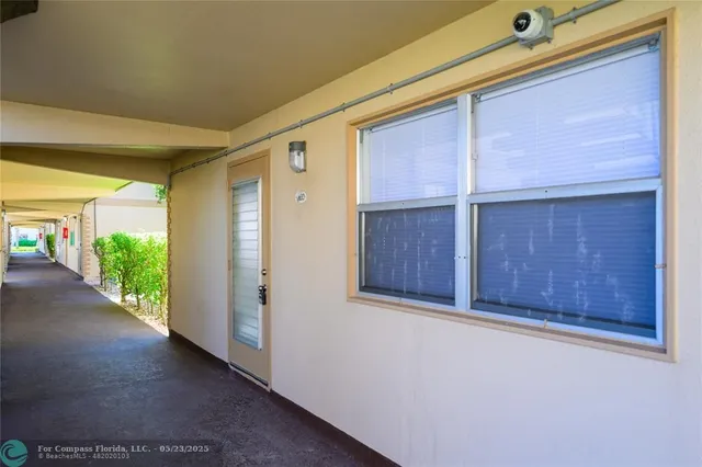 a view of front door