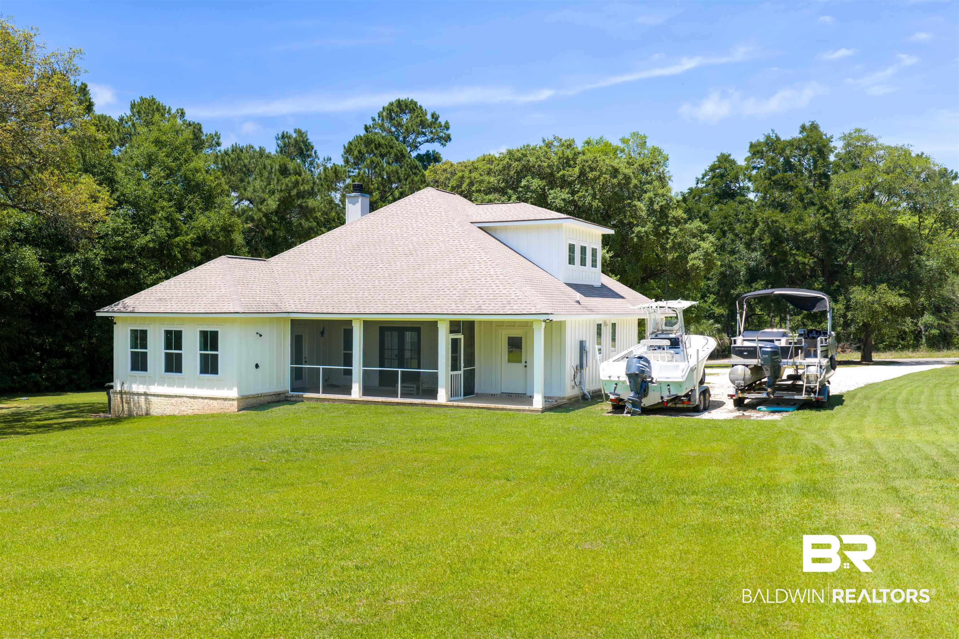 29042 Josephine Drive Elberta, AL 36530 - Photo 22 of 56 Covered screened in and open back porches - stubbed out for propane grilling