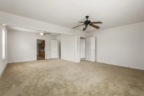 a view of an empty room