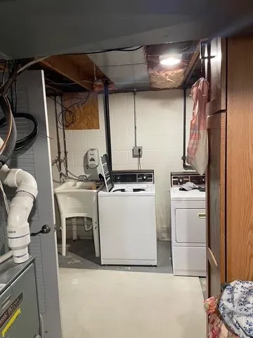 a room with storage and utility