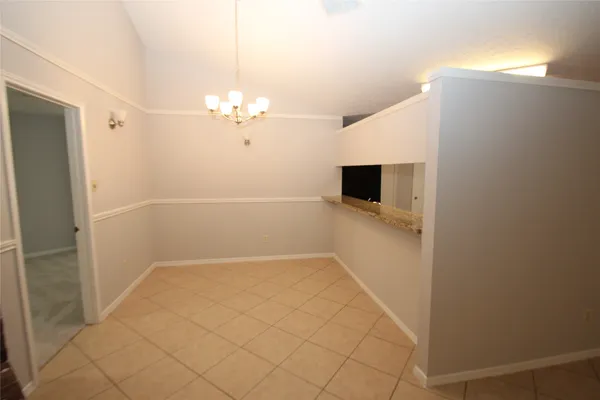 a view of a livingroom with an empty space