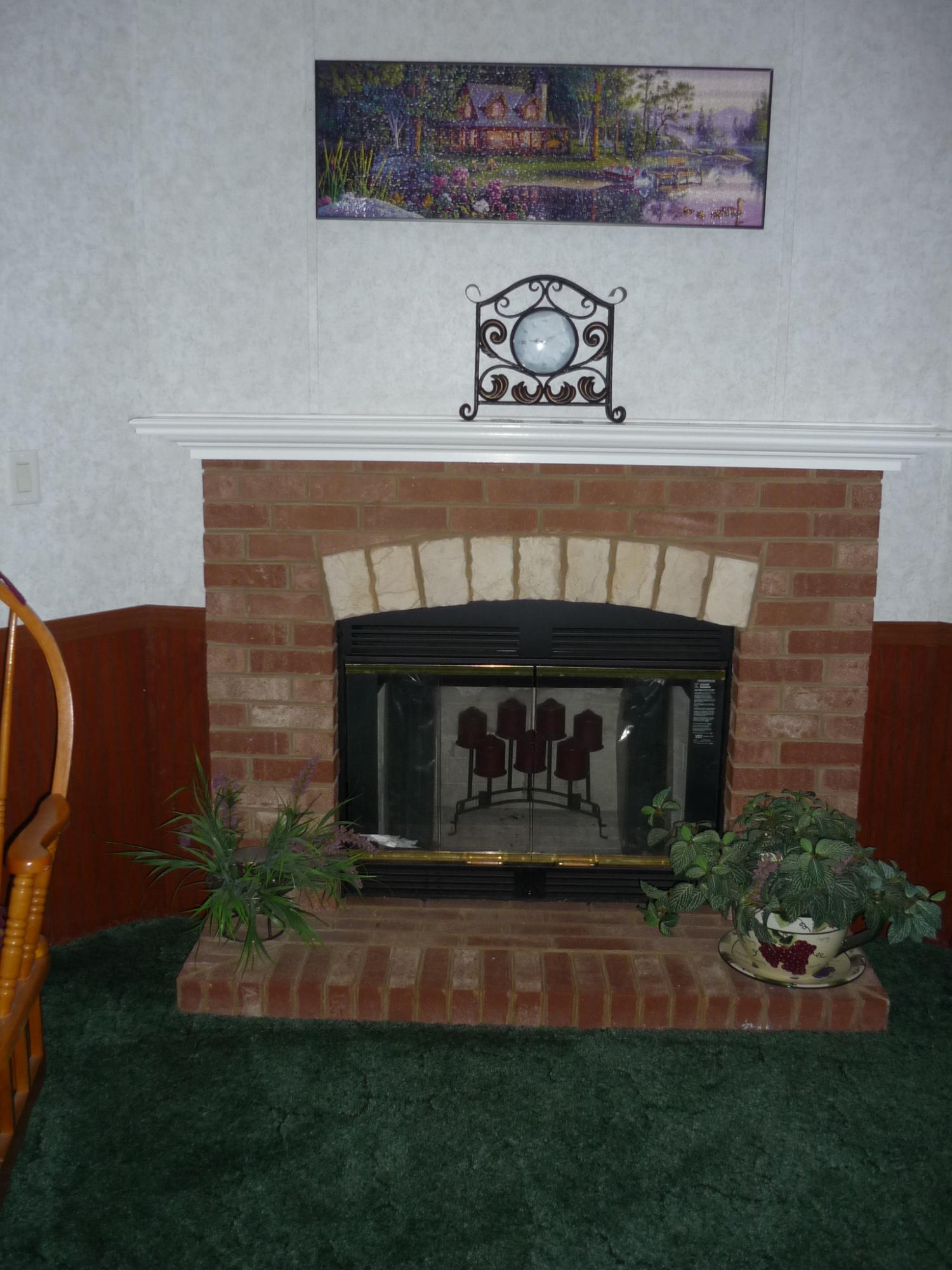 365 Major Holland Road Union Hall, VA 24176 - Photo 9 of 19 Fireplace in family room