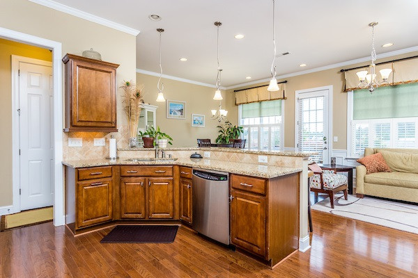 1144 Chapanoke Road Raleigh, NC 27603 - Photo 7 of 22 Breakfast bar looks over the keeping room and breakfast area. Kitchen