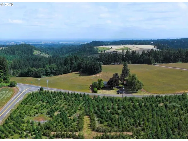 a view of a lake with a yard