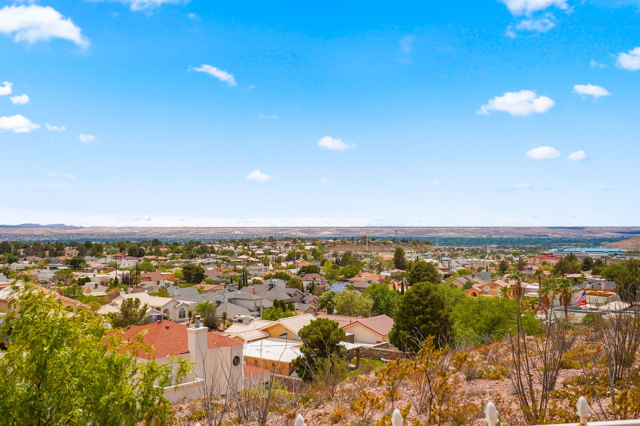 6574 Eagle Ridge Drive El Paso, TX 79912 - Photo 47 of 50 an aerial view of residential building with parking space