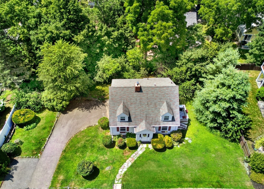 27 Ledyard Road Winchester, MA 01890 - Photo 36 of 38 a view of a garden with large trees