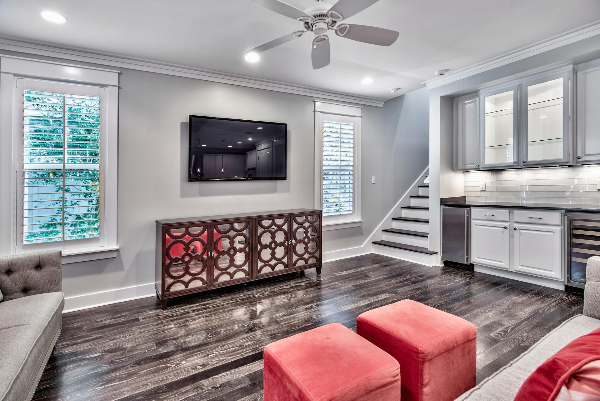 173 Anchor Rode Circle Santa Rosa Beach, FL 32459 - Photo 6 of 35 a living room with furniture and a flat screen tv