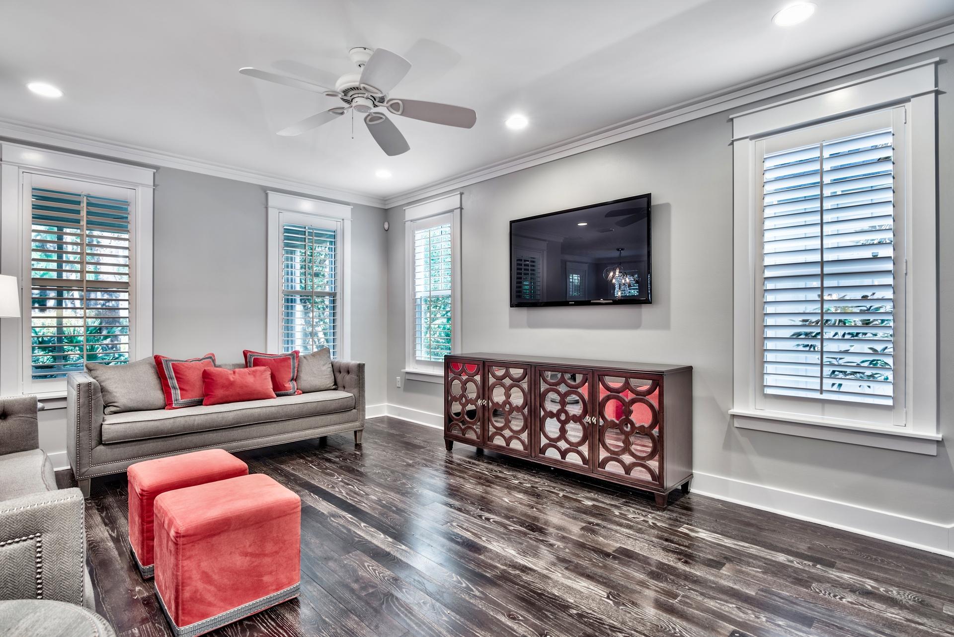 173 Anchor Rode Circle Santa Rosa Beach, FL 32459 - Photo 7 of 35 a living room with furniture and a flat screen tv