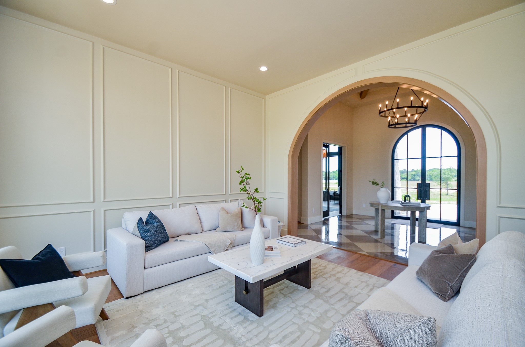 20218 Tealpointe Ridge Lane Tomball, TX 77377 - Photo 27 of 50 a living room with furniture and wooden floor