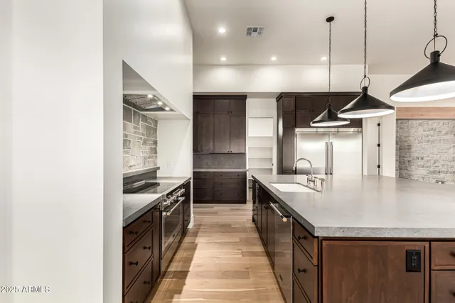 a bathroom with a shower and a toilet