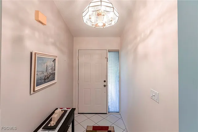 a view of a hallway with closet