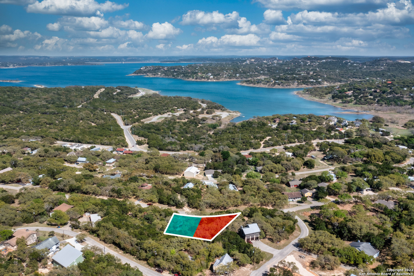 1752 Trail Ridge Drive Canyon Lake, TX 78133 - Photo 15 of 20 an aerial view of residential houses with outdoor space