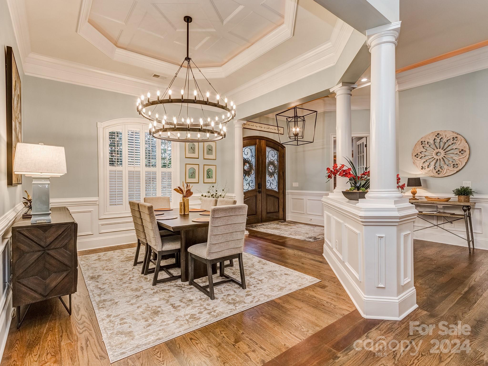 736 Cooks Cove Ridge Clover, SC 29710 - Photo 6 of 40 a view of a dining room with furniture window and wooden floor