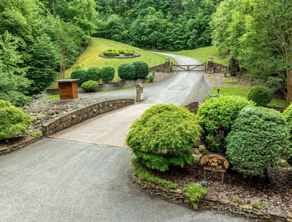 a view of a garden with a patio