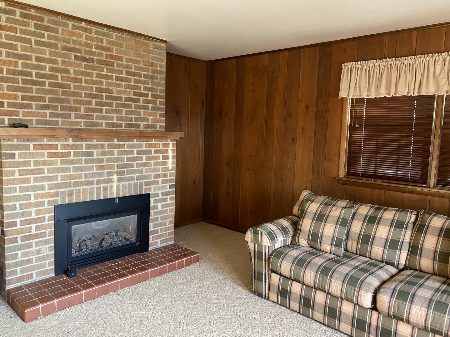 227 East Caroline Street Spring Valley, IL 61362 - Photo 6 of 16 a living room with furniture window and a fireplace