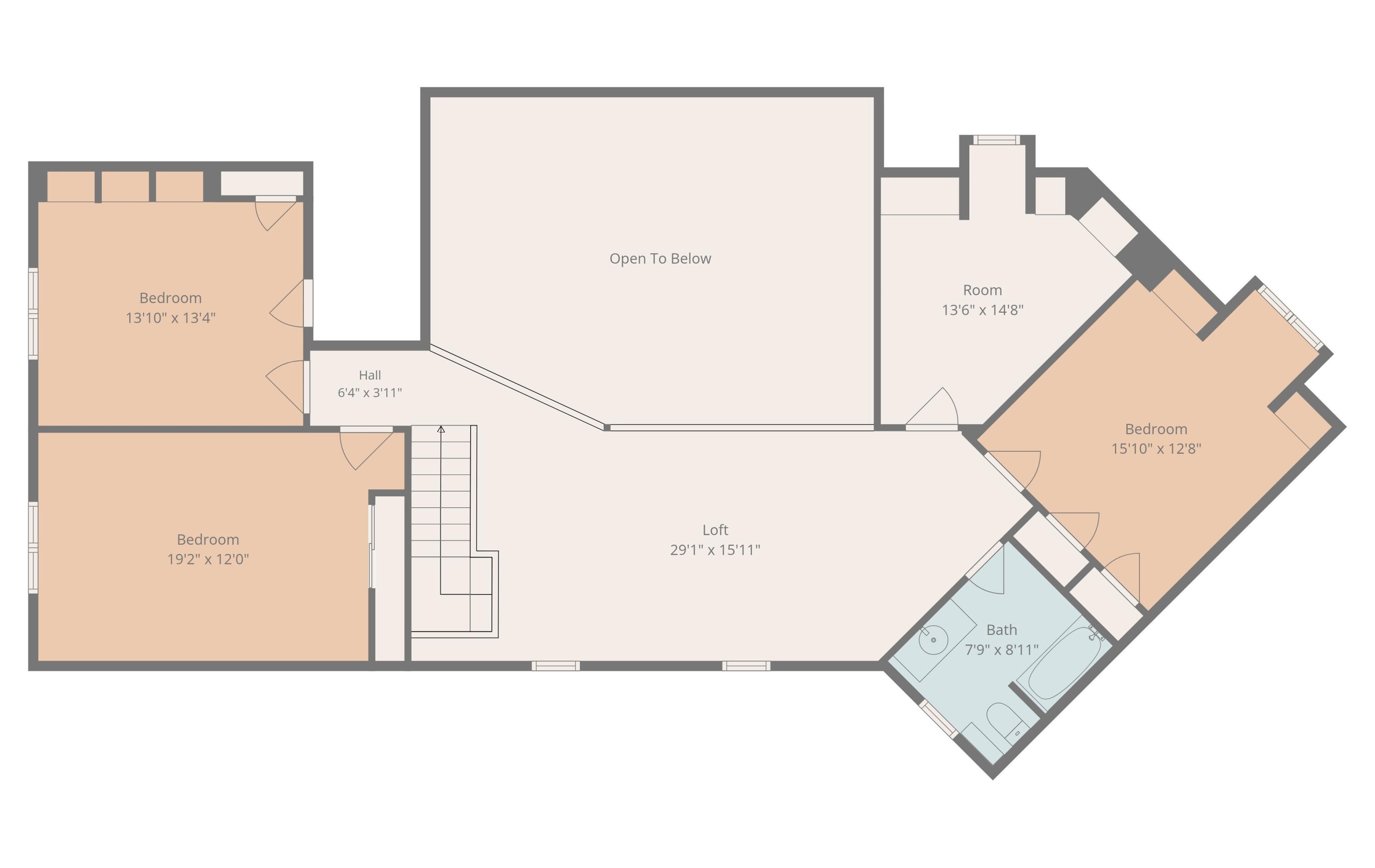 11465 Clinton Road Rives Junction, MI 49277 - Photo 19 of 20 2nd Level Floor Plan