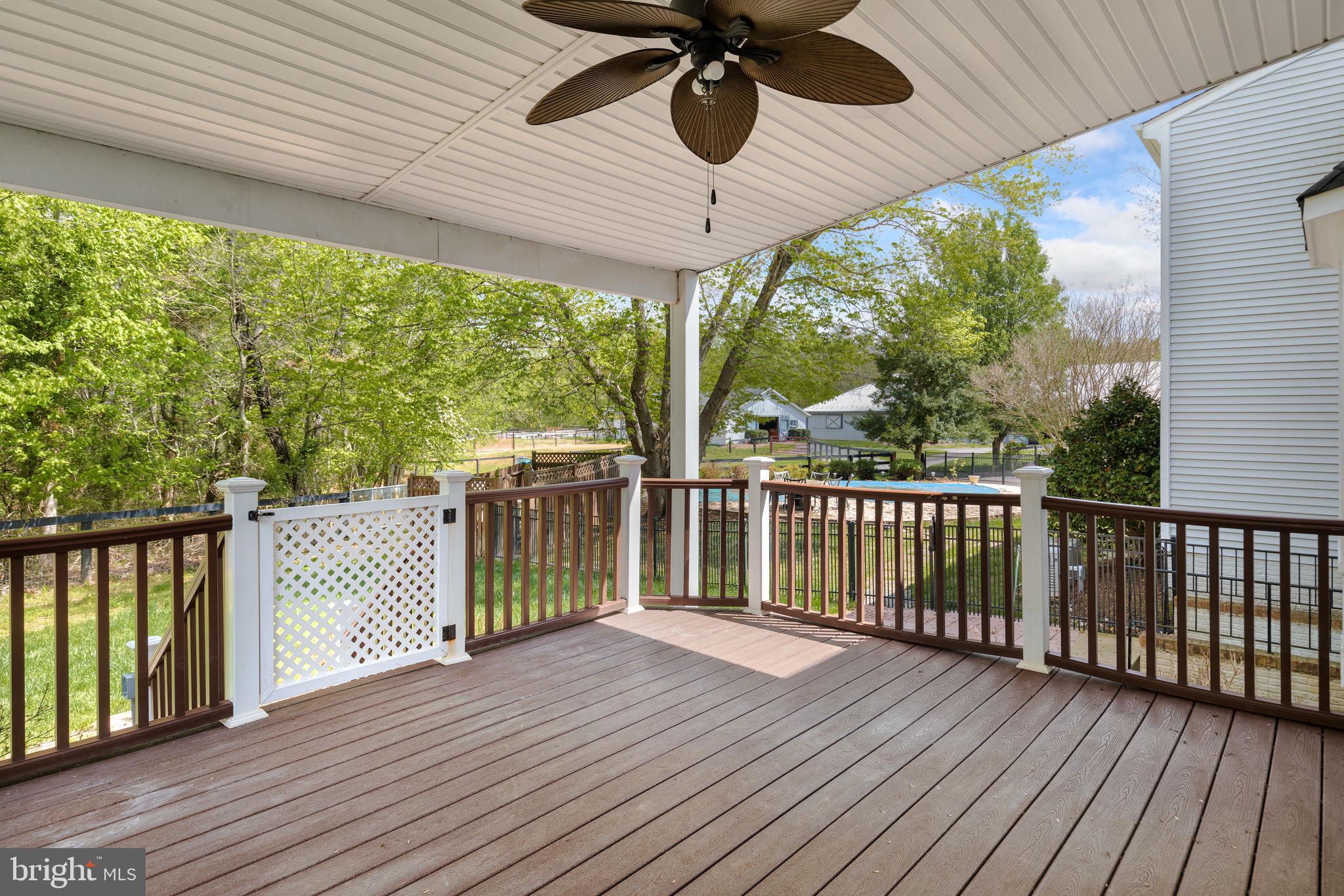 11612 Putnams Mill Road Hume, VA 22639 - Photo 30 of 49 Back Patio- Covered, overlooking pool